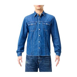Cycle Denim Shirts, male, Blue, Size: XL James Regular Icon Shirt