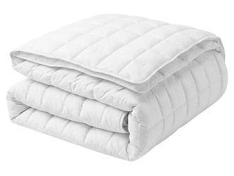 Beliani Beliani - Piumone Letto Matrimoniale 4 Stagioni 200 X 220 Cm Doppio Strato Bianco Korab