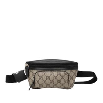 Gucci Pre-owned Vintage Canvas Belt Bag - Dames - Pre-owned - Beige - Maat: ONE Size Leer
