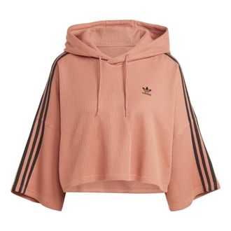 adidas (WMNS) adidas Adicolor Cropped Hoodie Pink IC5459