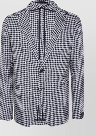 Tagliatore checkered pattern suit jacket