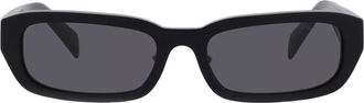 Prada Grey Rectangular Ladies Sunglasses PR B06SF 16K08Z 55