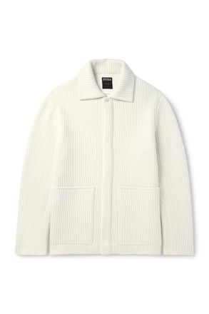 Ermenegildo Zegna Ribbed Wool and Cashmere-Blend Jacket