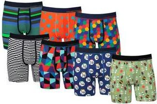 Unsimply Stitched 7-Pack Assorted Stretch Cotton Boxer Briefs in Orange Blue at Nordstrom Rack, Size Xx-Large