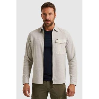 PME Legend overshirt met textuur lichtgrijs