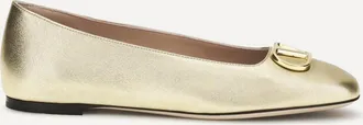 Valentino Garavani VLogo Signature laminated nappa Ballerinas Female 37.5