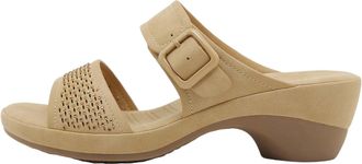 Generic Shoes Womens Classic Nylon Womens Beach Slippers with Slope Heel Hollow Casual Slippers Slope Bottom Shoes Sandals Womens Shoes Lined, beige, 8.5 UK