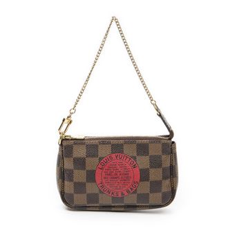 Louis Vuitton Pre-owned Womens Mini Pochette Accessoires Shoulder Bag - Brown - One Size