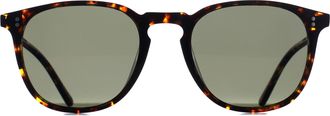 Oliver Peoples Round Unisex Atago Tortoise G-15 Polarized OV5491SU Finley - Brown - One Size
