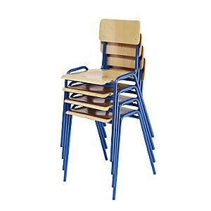 EKO V-part - Silla Apilable Madera Contrachapada De Haya Ue 4 Unid