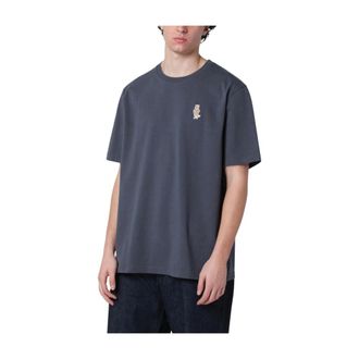 Maison Kitsun&eacute; Dressed Fox Comfort Tee-Shirt - male - Maison Kitsun&eacute; - T-Shirts - Blue - 2XL - Tops