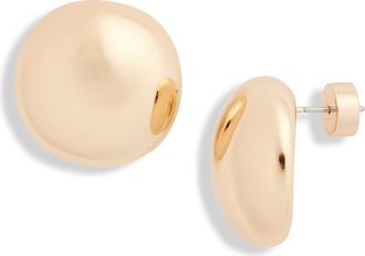 Nordstrom Polished Dome Stud Earrings in Gold at Nordstrom