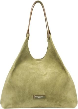 Gianni Chiarini Tassen, Dames, Groen, ONE Size, Leer, Dua Tote Bag