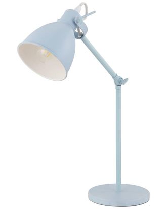 Eglo Eglo Priddy 1 Light Desk Lamp With Pastel Light Blue Finish