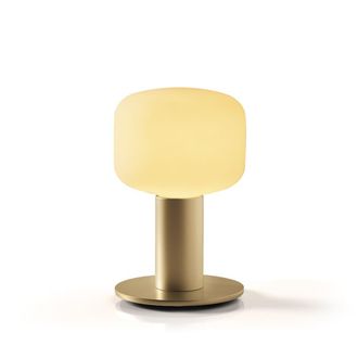 Daylight Italia L&aacute;mpara de mesa de aluminio dorado E27