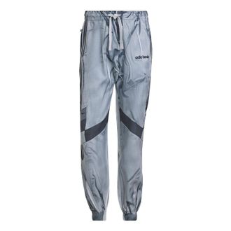adidas Mens adidas originals Logo Colorblock Printing Lacing Bundle Feet Sports Pants/Trousers/Joggers Gray HD2236