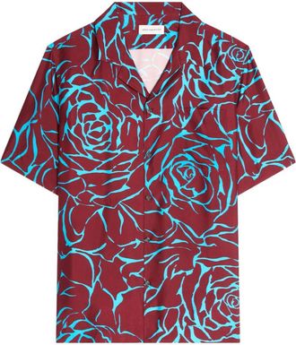 Dries Van Noten Floral Print Short-Sleeved Shirt