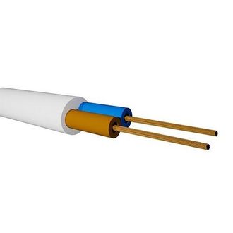 OEM Rodi - Bobina 100m Manguera Electrica Blanca 2x0,75mm 300/500v
