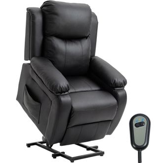 OEM Sill&oacute;n Relax Levanta Personas Sill&oacute;n Elevador Con Control Remoto Reclinaci&oacute;n El&eacute;ctrica 160&deg; Reposapi&eacute;s 76x90x105cm Negro