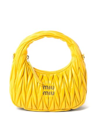 Miu Miu Borsa tote Wander matelassé - Giallo