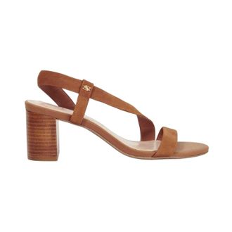 Dune London Slingback-sandalen met hoge blokhak voor dames (Tan)