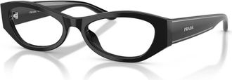 Prada Ovaal Optisch Montuur - Dames - Accessoires - Zwart - Maat: 54 MM