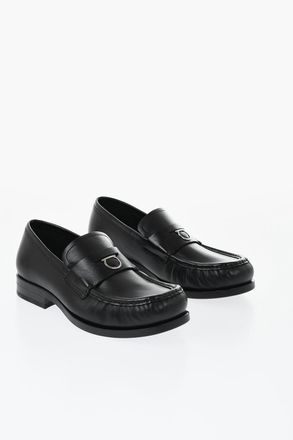Ferragamo Mocassini Penny DELMO in Pelle Spazzolata Salvatore Ferragamo