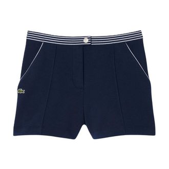 Lacoste Pique Shorts - female - Lacoste - Tennis - Blue - M - Sport