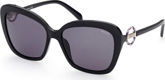 Pucci Emilio Pucci EP0165 01A Womens Sunglasses Black Size 58