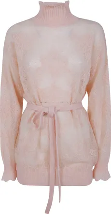 Twin-Set Sweater Belted Laced