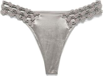 Isa Boulder Slip bikini a fiori - Grigio