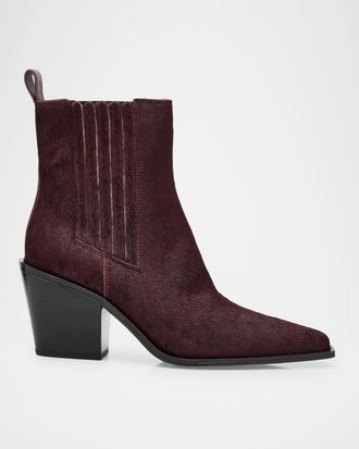Rag & Bone 75mm Newbury Leopard Calf Hair Chelsea Boots