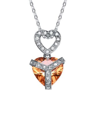 Genevive Silver Cz Pendant