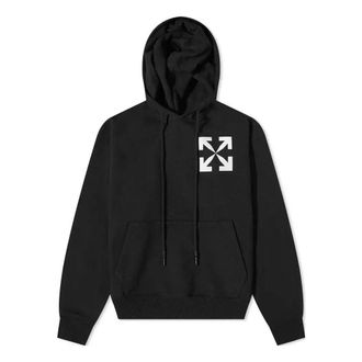 Off-white Mens Off-White SS22 Kangaroo Pocket Arrow Large Autumn Black OMBB037C99FLE0021001