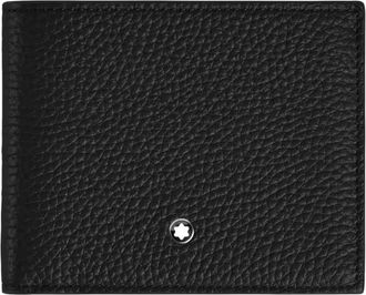 Montblanc Grain Leather 4cc Wallet With Coin Case