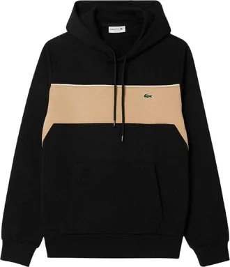 Lacoste Hoodie in blokjes voor heren (Zwart)