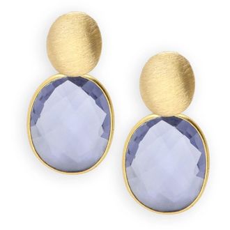 Lott. Gioielli Framed Oval S - Dames - Oorbellen - Paars - ONE Size - Accessoires