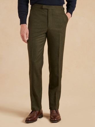 Oliver Brown Loden Trousers - Moss Green