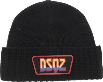 Dsquared2 Black Logo Beanies Cap