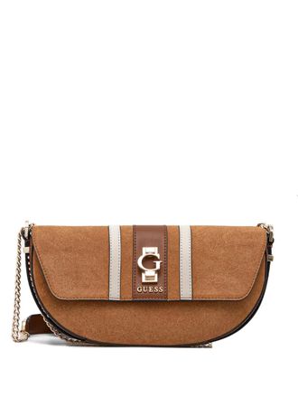 Guess Co Crossbodytas met gestreept detail - Bruin
