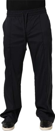 Dolce & Gabbana Joggingbroek - Heren - Straight fit broeken - Zwart - M - Nylon - Broeken