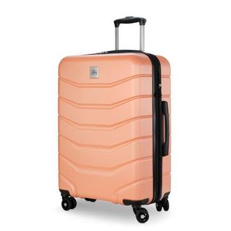 Skyway Silverton Hardside Expandable 24 Medium Checked Luggage in Papaya Punch at Nordstrom