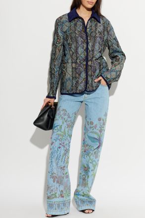 Etro Insulated Jacket With Pockets, Womens, Multicolour