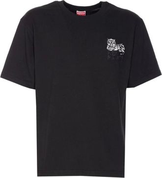 Kenzo Tops, Heren, Zwart, S, Zwarte T-shirts en Polos