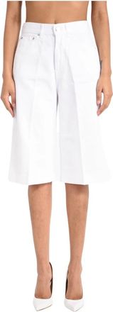 Dondup Denim Shorts - female - Dondup - Denim Shorts - White - W26 - Shorts