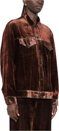 Pierre-Louis Mascia Fluwelen Jas - Dames - Zomerjassen - Rood - L/Xl - Jassen