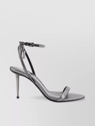 Tom Ford leather padlock heeled sandals