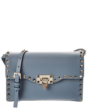 Valentino Rockstud Small Grainy Leather Crossbody