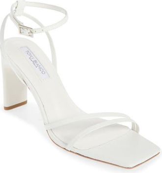 Tony Bianco Corso Ankle Strap Sandal in Milk Capretto at Nordstrom, Size 6.5