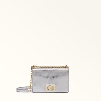 Furla 1927 Leather With Python Whips Lame Print Woman